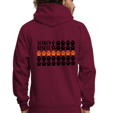 Load image into Gallery viewer, K9s Lead the Way - SAR - Men's Hoodie - burgundy