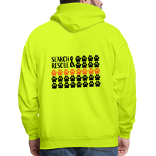Load image into Gallery viewer, K9s Lead the Way - SAR - Men's Hoodie - safety green