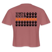 Load image into Gallery viewer, K9s Lead the Way - SAR - Women's Cropped T-Shirt - mauve