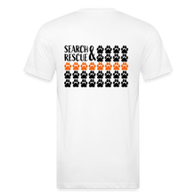 Load image into Gallery viewer, K9s Lead the Way - SAR - Fitted Cotton/Poly T-Shirt by Next Level - white