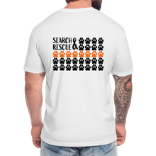 Load image into Gallery viewer, K9s Lead the Way - SAR - Fitted Cotton/Poly T-Shirt by Next Level - white