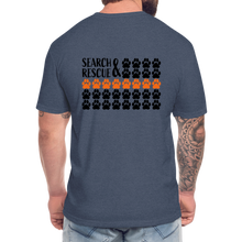 Load image into Gallery viewer, K9s Lead the Way - SAR - Fitted Cotton/Poly T-Shirt by Next Level - heather navy