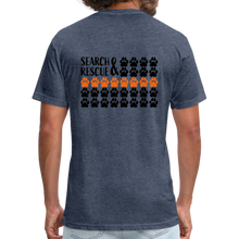 Load image into Gallery viewer, K9s Lead the Way - SAR - Fitted Cotton/Poly T-Shirt by Next Level - heather navy