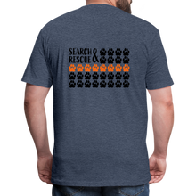 Load image into Gallery viewer, K9s Lead the Way - SAR - Fitted Cotton/Poly T-Shirt by Next Level - heather navy