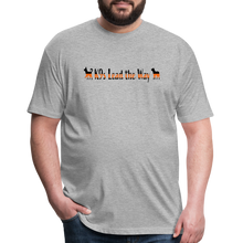 Load image into Gallery viewer, K9s Lead the Way - SAR - Fitted Cotton/Poly T-Shirt by Next Level - heather gray