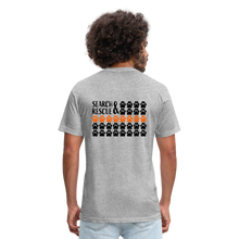 Load image into Gallery viewer, K9s Lead the Way - SAR - Fitted Cotton/Poly T-Shirt by Next Level - heather gray