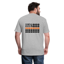 Load image into Gallery viewer, K9s Lead the Way - SAR - Fitted Cotton/Poly T-Shirt by Next Level - heather gray