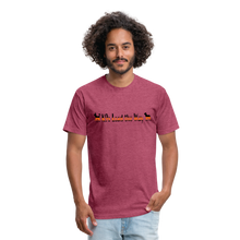 Load image into Gallery viewer, K9s Lead the Way - SAR - Fitted Cotton/Poly T-Shirt by Next Level - heather burgundy