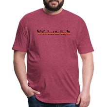 Load image into Gallery viewer, K9s Lead the Way - SAR - Fitted Cotton/Poly T-Shirt by Next Level - heather burgundy