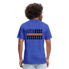 Load image into Gallery viewer, K9s Lead the Way - SAR - Fitted Cotton/Poly T-Shirt by Next Level - heather royal