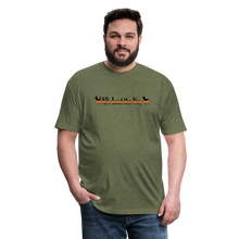 Load image into Gallery viewer, K9s Lead the Way - SAR - Fitted Cotton/Poly T-Shirt by Next Level - heather military green