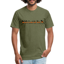 Load image into Gallery viewer, K9s Lead the Way - SAR - Fitted Cotton/Poly T-Shirt by Next Level - heather military green