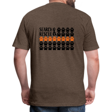 Load image into Gallery viewer, K9s Lead the Way - SAR - Fitted Cotton/Poly T-Shirt by Next Level - heather espresso