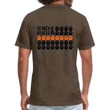 Load image into Gallery viewer, K9s Lead the Way - SAR - Fitted Cotton/Poly T-Shirt by Next Level - heather espresso