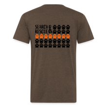 Load image into Gallery viewer, K9s Lead the Way - SAR - Fitted Cotton/Poly T-Shirt by Next Level - heather espresso