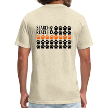 Load image into Gallery viewer, K9s Lead the Way - SAR - Fitted Cotton/Poly T-Shirt by Next Level - heather cream