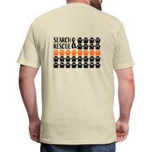 Load image into Gallery viewer, K9s Lead the Way - SAR - Fitted Cotton/Poly T-Shirt by Next Level - heather cream