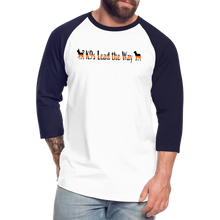 Load image into Gallery viewer, K9s Lead the Way - SAR - Baseball T-Shirt - white/navy