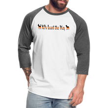 Load image into Gallery viewer, K9s Lead the Way - SAR - Baseball T-Shirt - white/charcoal