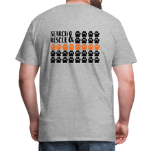 Load image into Gallery viewer, K9s Lead the Way - SAR - Men's Premium T-Shirt - heather gray