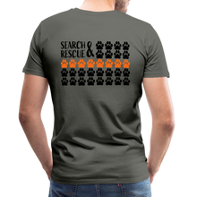 Load image into Gallery viewer, K9s Lead the Way - SAR - Men's Premium T-Shirt - asphalt gray