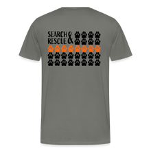 Load image into Gallery viewer, K9s Lead the Way - SAR - Men's Premium T-Shirt - asphalt gray