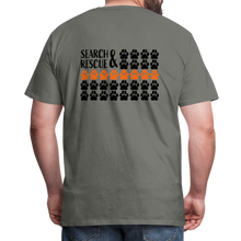 Load image into Gallery viewer, K9s Lead the Way - SAR - Men's Premium T-Shirt - asphalt gray