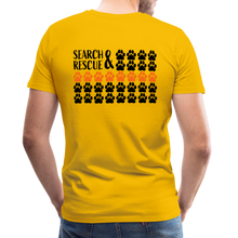 Load image into Gallery viewer, K9s Lead the Way - SAR - Men's Premium T-Shirt - sun yellow
