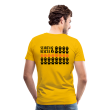 Load image into Gallery viewer, K9s Lead the Way - SAR - Men's Premium T-Shirt - sun yellow
