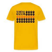 Load image into Gallery viewer, K9s Lead the Way - SAR - Men's Premium T-Shirt - sun yellow