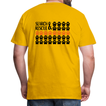 Load image into Gallery viewer, K9s Lead the Way - SAR - Men's Premium T-Shirt - sun yellow