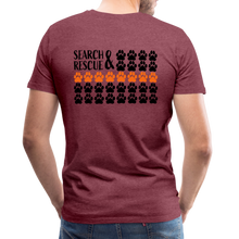 Load image into Gallery viewer, K9s Lead the Way - SAR - Men's Premium T-Shirt - heather burgundy