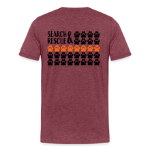 Load image into Gallery viewer, K9s Lead the Way - SAR - Men's Premium T-Shirt - heather burgundy
