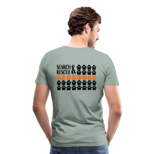 Load image into Gallery viewer, K9s Lead the Way - SAR - Men's Premium T-Shirt - steel green