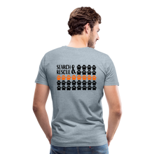 Load image into Gallery viewer, K9s Lead the Way - SAR - Men's Premium T-Shirt - heather ice blue