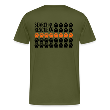Load image into Gallery viewer, K9s Lead the Way - SAR - Men's Premium T-Shirt - olive green