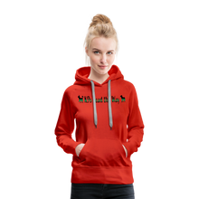 Load image into Gallery viewer, K9s Lead the Way - Military - Women’s Premium Hoodie - red