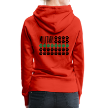 Load image into Gallery viewer, K9s Lead the Way - Military - Women’s Premium Hoodie - red