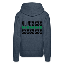 Load image into Gallery viewer, K9s Lead the Way - Military - Women’s Premium Hoodie - heather denim