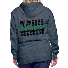 Load image into Gallery viewer, K9s Lead the Way - Military - Women’s Premium Hoodie - heather denim