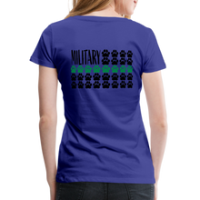 Load image into Gallery viewer, K9s Lead the Way - Military - Women’s Premium T-Shirt - royal blue