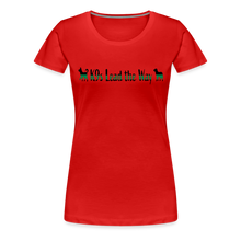 Load image into Gallery viewer, K9s Lead the Way - Military - Women’s Premium T-Shirt - red