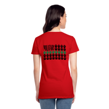 Load image into Gallery viewer, K9s Lead the Way - Military - Women’s Premium T-Shirt - red