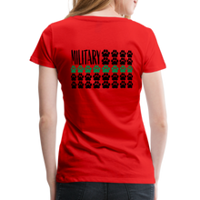 Load image into Gallery viewer, K9s Lead the Way - Military - Women’s Premium T-Shirt - red