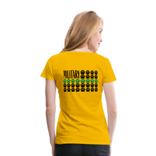 Load image into Gallery viewer, K9s Lead the Way - Military - Women’s Premium T-Shirt - sun yellow