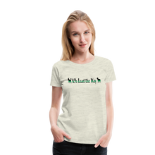 Load image into Gallery viewer, K9s Lead the Way - Military - Women’s Premium T-Shirt - heather oatmeal