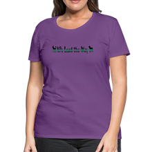 Load image into Gallery viewer, K9s Lead the Way - Military - Women’s Premium T-Shirt - purple