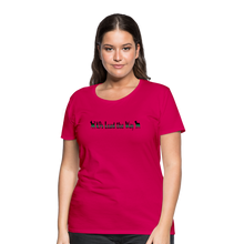 Load image into Gallery viewer, K9s Lead the Way - Military - Women’s Premium T-Shirt - dark pink