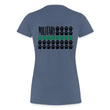 Load image into Gallery viewer, K9s Lead the Way - Military - Women’s Premium T-Shirt - heather blue