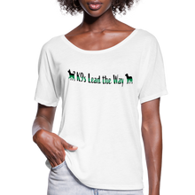 Load image into Gallery viewer, K9s Lead the Way - Military - Women’s Flowy T-Shirt - white